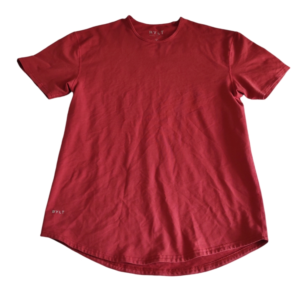 BYLT XL Drop Cut Short Sleeve Lux Red T-Shirt